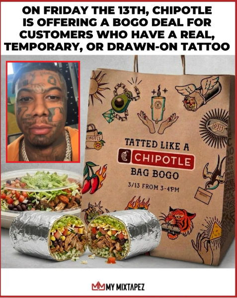 Chipotle Tattoo BOGO: Get Free Food This Friday!